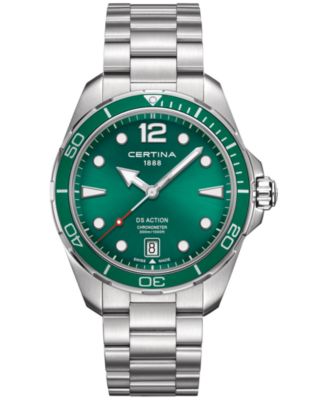 Certina - Men's Swiss DS Action Stainless Steel Bracelet Watch 43mm