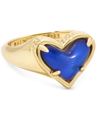Kendra Scott - Gold-Tone Mood Stone Heart Statement Ring