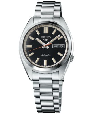 Seiko - Men's Automatic 5 Sports Midsize Stainless Steel Bracelet Watch 37mm