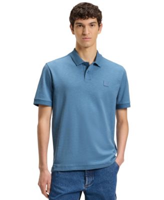 Hugo Boss - BOSS by  Men's Logo Badge Slub Cotton-Linen Polo