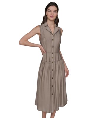 KARL LAGERFELD PARIS - Women's Off-The-Shoulder Tiered Maxi Dress