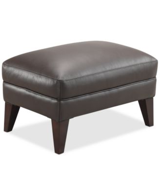 Furniture - 31" Modern Leather Ottoman