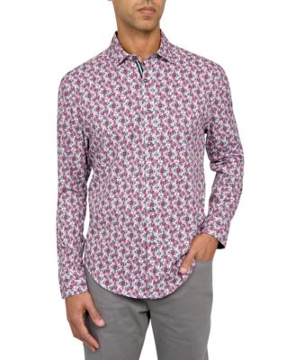 Society of Threads - Men's Micro-Floral Performance Stretch Shirt