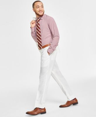 Tayion Collection - Men's Classic-Fit Solid Suit Separate Pants