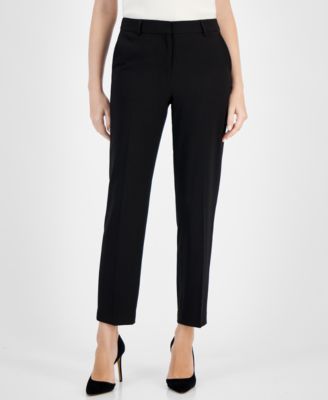 Anne Klein - Women's Grace Mid Rise Straight-Leg Ankle Pants