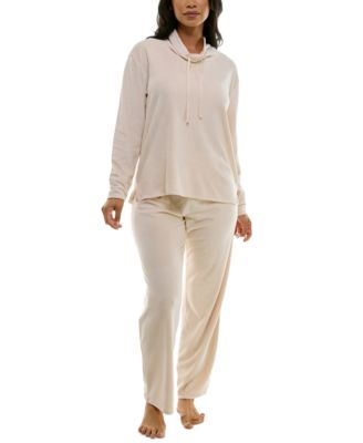 Roudelain - Women's Long-Sleeve Hooded Velour Pajama Set