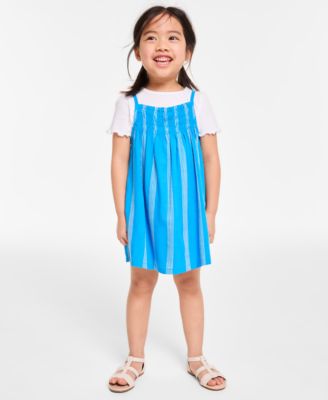 Epic Threads - Toddler Girls T-Shirt & Striped Dress, 2 Piece Set