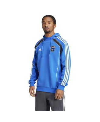 adidas - Men's Blue San Jose Earthquakes 2025 Travel Pullover Hoodie