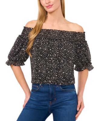 CeCe - Women's Short-Sleeve Off-The Shoulder Blouse