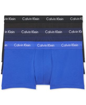 Calvin Klein - Men's 3-Pack Cotton Stretch Low-Rise Trunks