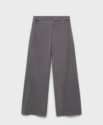 MANGO - Women's Fine Belt Straight Trousers
